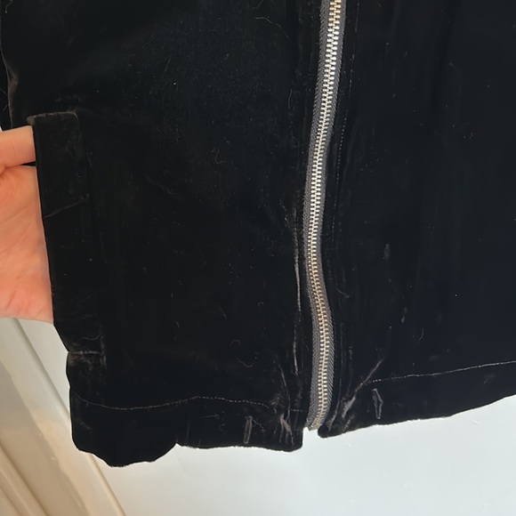 J. Crew XS black velvet jacket - Picture 2 of 4